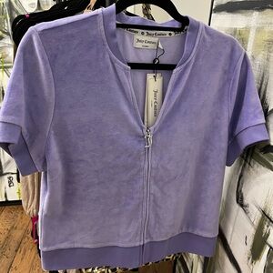 NWT!! Dolls Kill Juicy Couture Bling Freesia Short Sleeve Velour Jacket!